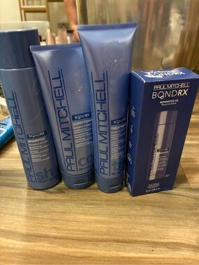 Paul Mitchell BondRX Shampoo Conditioner Treatment & Oil Bundle NEW